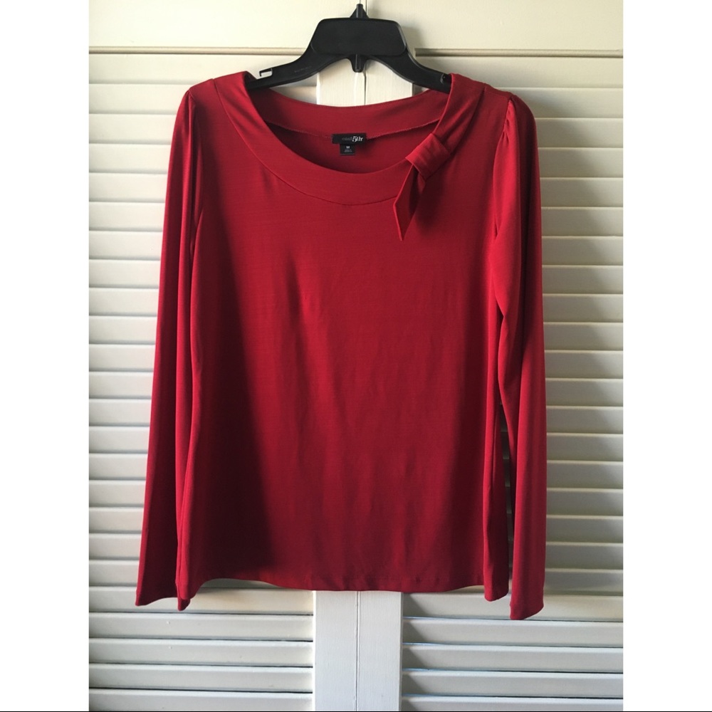Bow Collar Long Sleeve Blouse